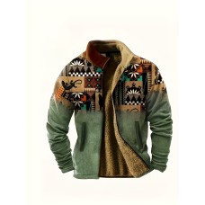 カジュアルで暖かいジップアップセーターsfde262